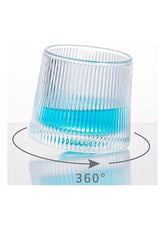 Stripped Glass- Round Base